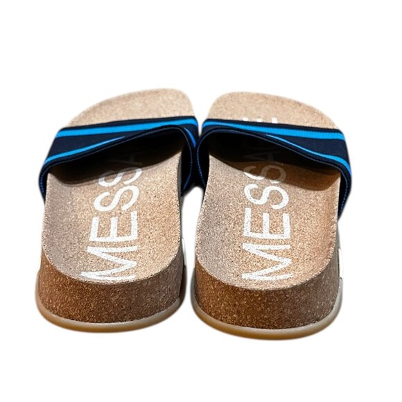 NWOT Message Mullen Blue Slide Sandals - Picture 5 of 6